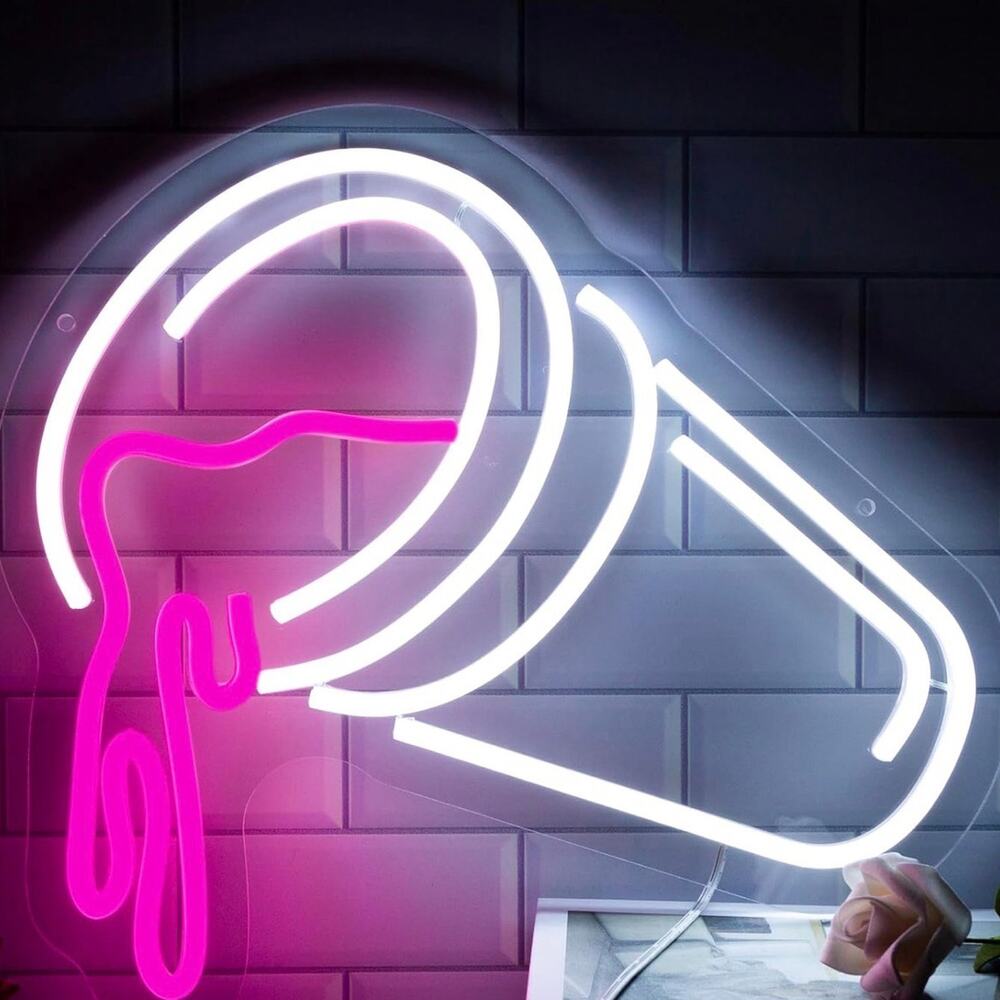 Purple Drank Neon Sign Dripping Lean Night Light Room Wall Decor